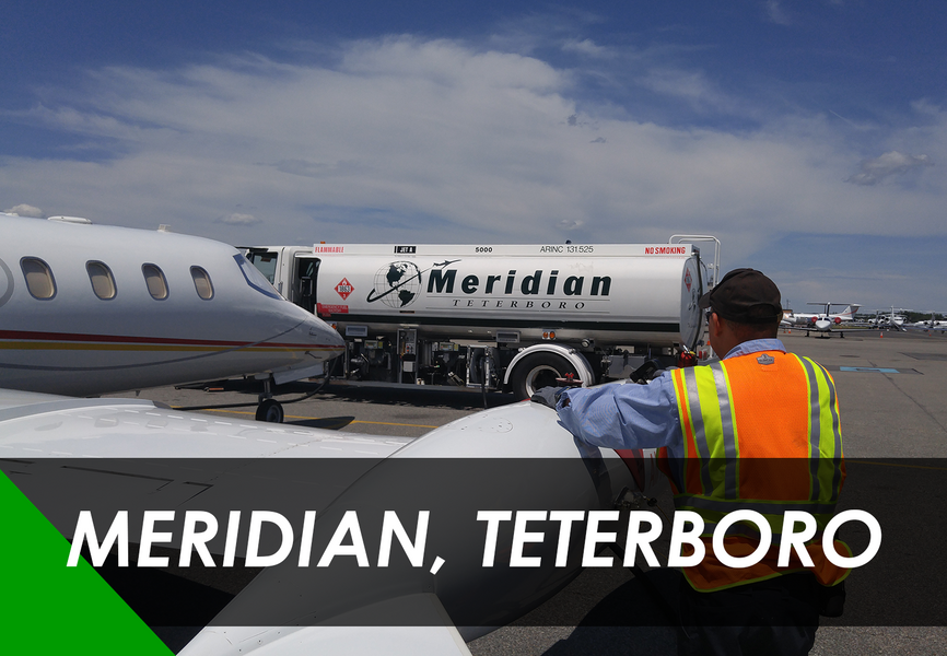 Afficheur Eagleview LLD - Ravitaillement à Meridian Aero, Teterboro, NJ, USA